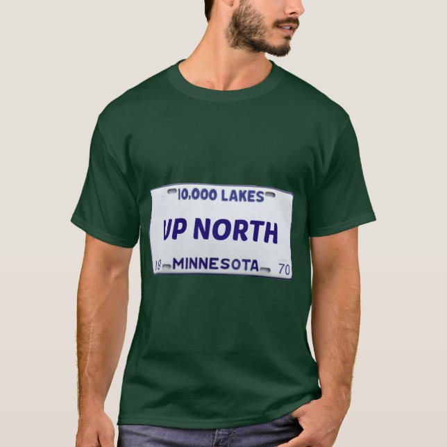 Camiseta Pegatina de Minnesota Up North (Anverso)