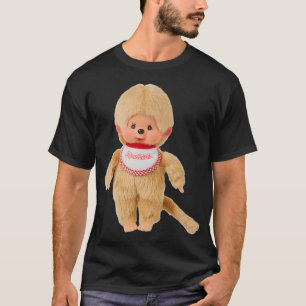 Camiseta Pegatina de muñeca Monchhichi beige vintage