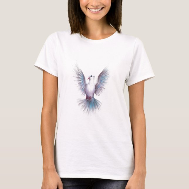 Camiseta pegatina de paloma (Anverso)