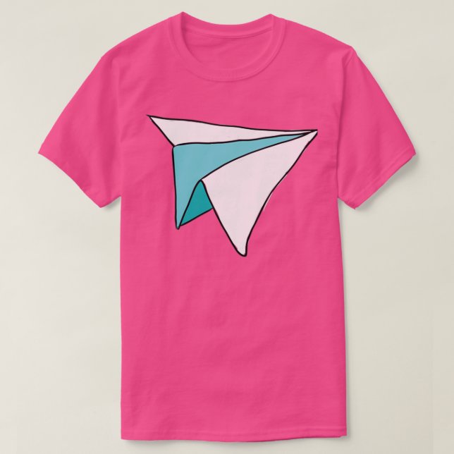 Camiseta Pegatina de papel del doodle de avión de Areo (Diseño del anverso)
