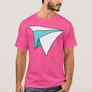 Camiseta Pegatina de papel del doodle de avión de Areo