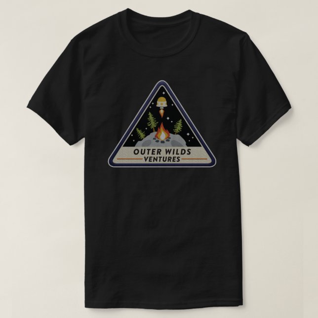 Camiseta Pegatina de parches de Outer Wilds Ventures (Diseño del anverso)