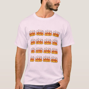 Camiseta Pegatina de patrón de Halloween de caramelos de ma