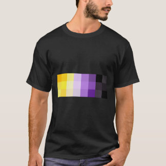 Camiseta Pegatina de Pegatina de píxeles no binarios