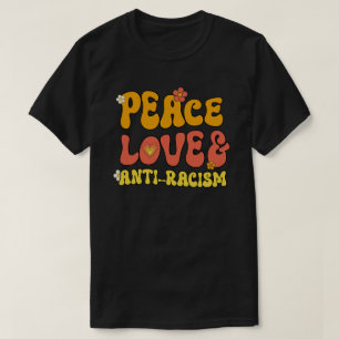 Camiseta Pegatina de Plaza de Amor por la Paz y Anti-Racism