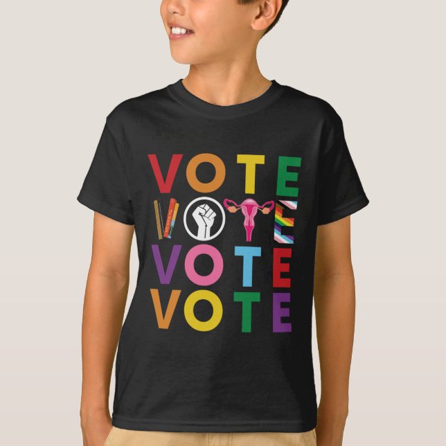 Camiseta Pegatina de Progreso de la Igualdad de Voto 1 (Anverso)