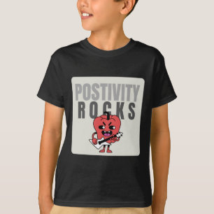 Camiseta Pegatina de Rocas de Positividad