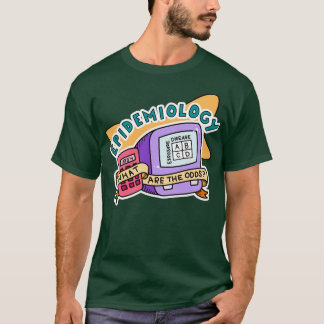 Camiseta Pegatina de salud pública de epidemiología retro