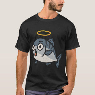 Camiseta Pegatina de Santo Mackerel conmocionado – Pez vect