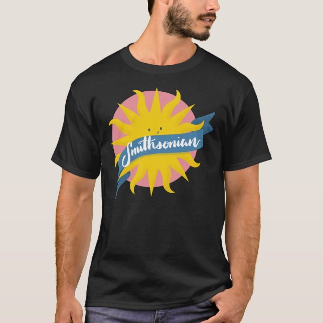 Camiseta Pegatina de Smithsonian Institute Cute Sun (Anverso)