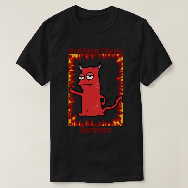 Camiseta Pegatina de Sobrevivientes de Química del Diablo R (Diseño del anverso)