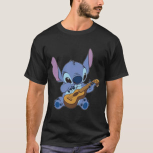 Camiseta Pegatina de Stitch Jugando a Ukulele