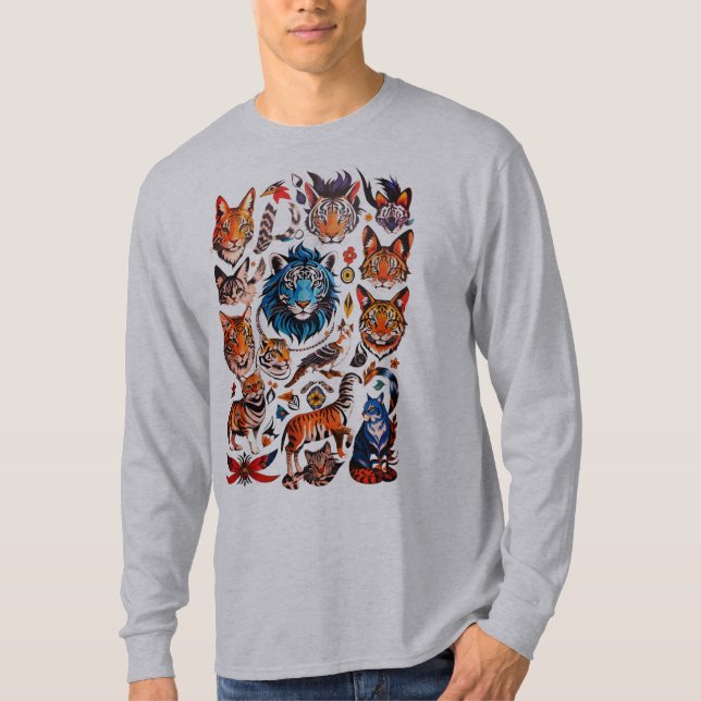 Camiseta Pegatina de tigres 2023 (Anverso)