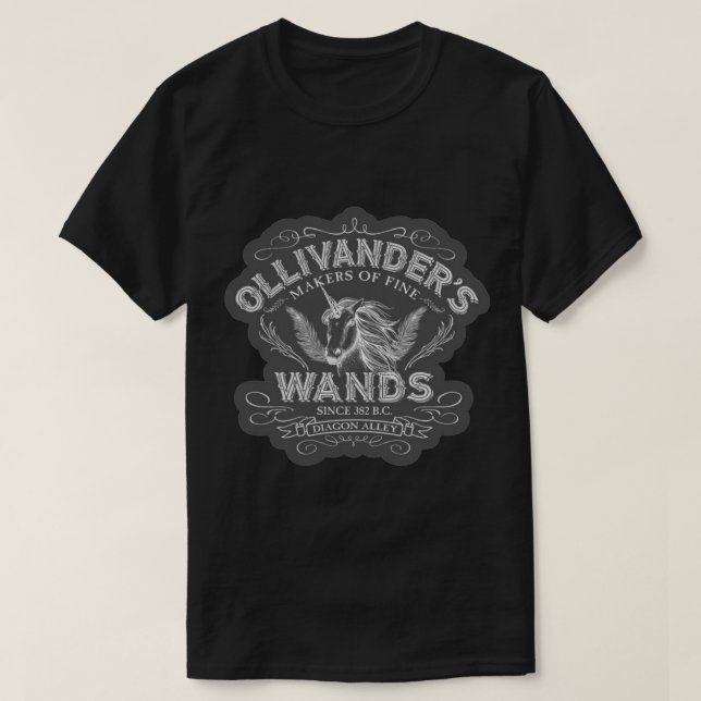 Camiseta Pegatina de Wands de Ollivander.png (Diseño del anverso)