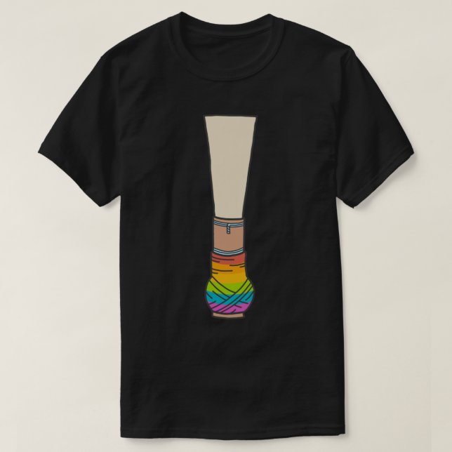 Camiseta Pegatina del arcoiris vasco de junco (Diseño del anverso)
