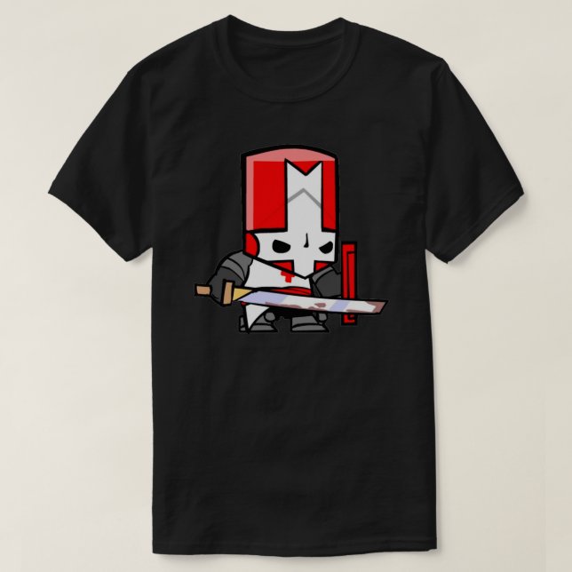 Camiseta Pegatina del caballero rojo de los castillos. png (Diseño del anverso)