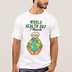 Camiseta Pegatina del Día Mundial de la Salud en Papúa Nuev