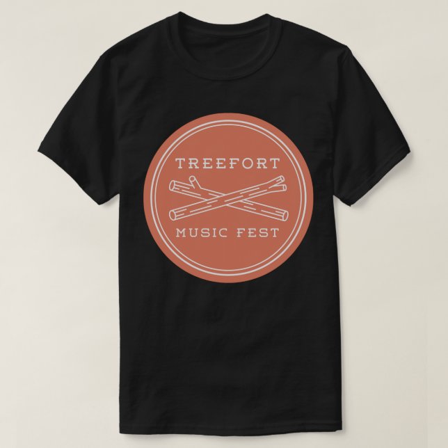 Camiseta pegatina del festival de música treefort (Diseño del anverso)