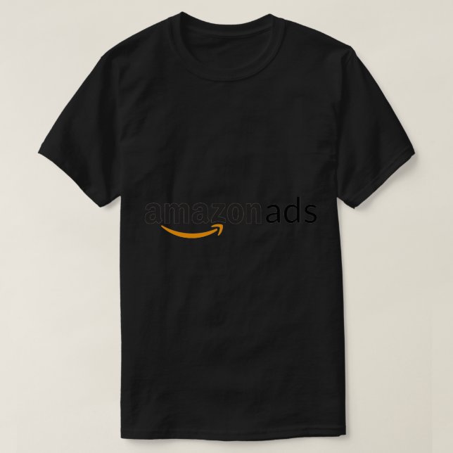 Camiseta Pegatina del logotipo de anuncios de Amazon (Diseño del anverso)