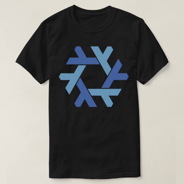 Camiseta Pegatina del logotipo de NixOS (Diseño del anverso)