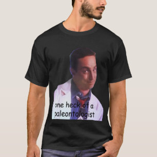 Camiseta pegatina del paleontólogo de los buscadores de dr 