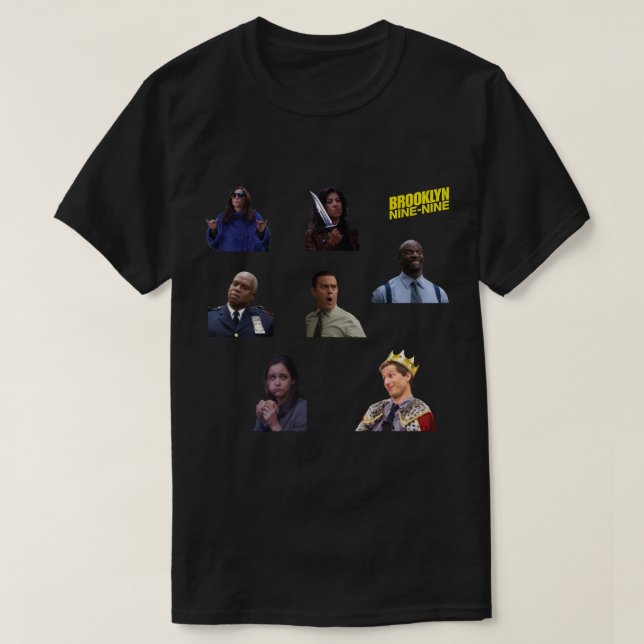 Camiseta Pegatina del paquete de pegatinas de Brooklyn 99 (Diseño del anverso)