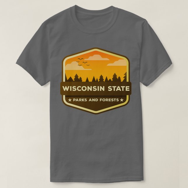 Camiseta Pegatina del Parque Estatal Wisconsin 2020 (Diseño del anverso)