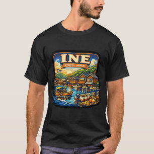 Camiseta Pegatina del paseo marítimo de Ine Japón