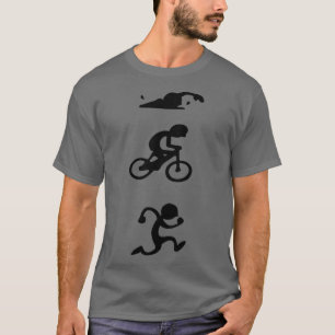 Camiseta Pegatina deportivo de Triathlon