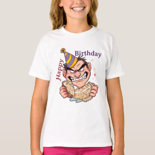 Camiseta Pegatina divertida de cumpleaños
