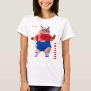 Camiseta Pegatina FAT KITTY