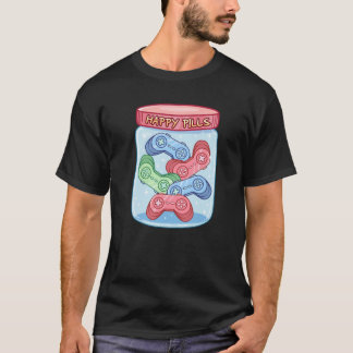 Camiseta Pegatina Gamer Happy Pills
