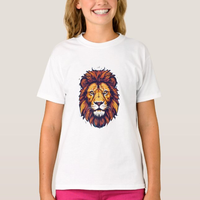 Camiseta pegatina león (Anverso)