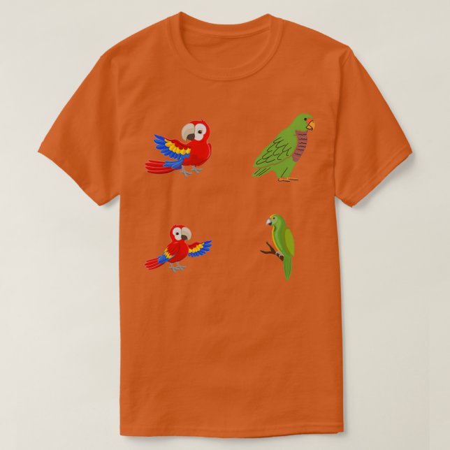 Camiseta Pegatina Pack Parrot 10 (Diseño del anverso)