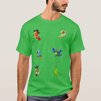Camiseta Pegatina paquete de loro vigilándote