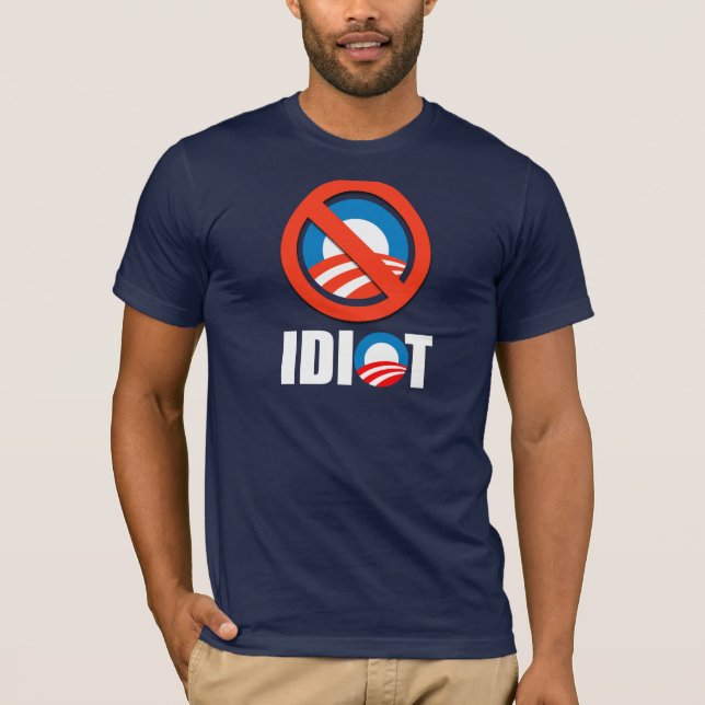 Camiseta Pegatina para el parachoques de Anti-Obama - OBAMA (Anverso)