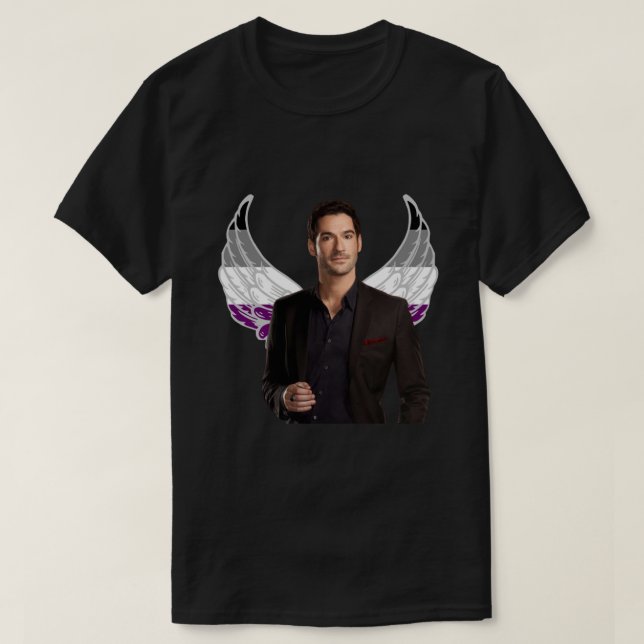 Camiseta Pegatina Pegatina de Lucifer Ace Pride (Diseño del anverso)