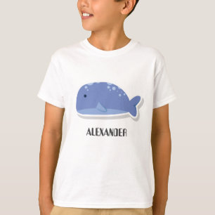 Camiseta Pegatina plana personalizado Cuta Ballena Personal