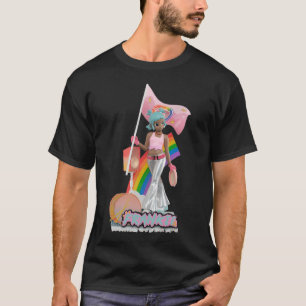 Camiseta Pegatina Pop Mart Peach Riot Frankie Rainbow Parad