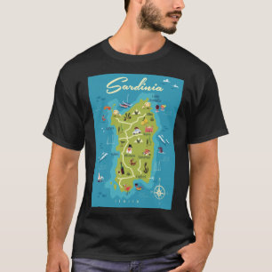 Camiseta Pegatina poster de Cerdeña