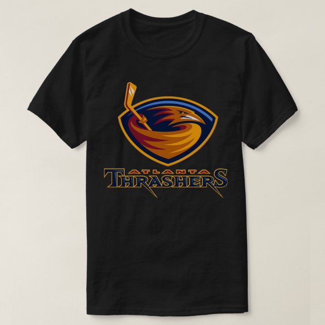 Camiseta Pegatina retro Thrashers de hockey sobre hielo de  (Diseño del anverso)