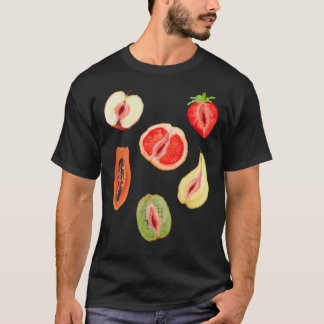 Camiseta Pegatina Sexy Vagina Fruits