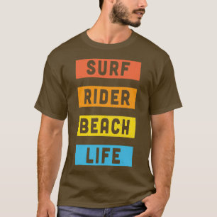 Camiseta Pegatina Vintage Surf Beach