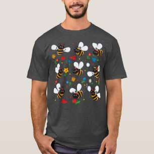Camiseta Pegatinas De Abejas Para Niños