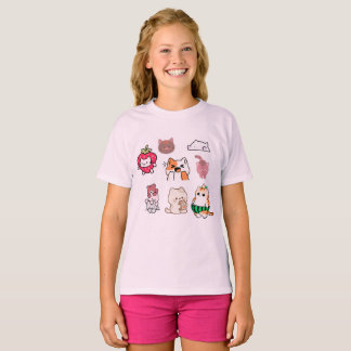 Camiseta Pegatinas de gato lindas – Colección de pegatinas