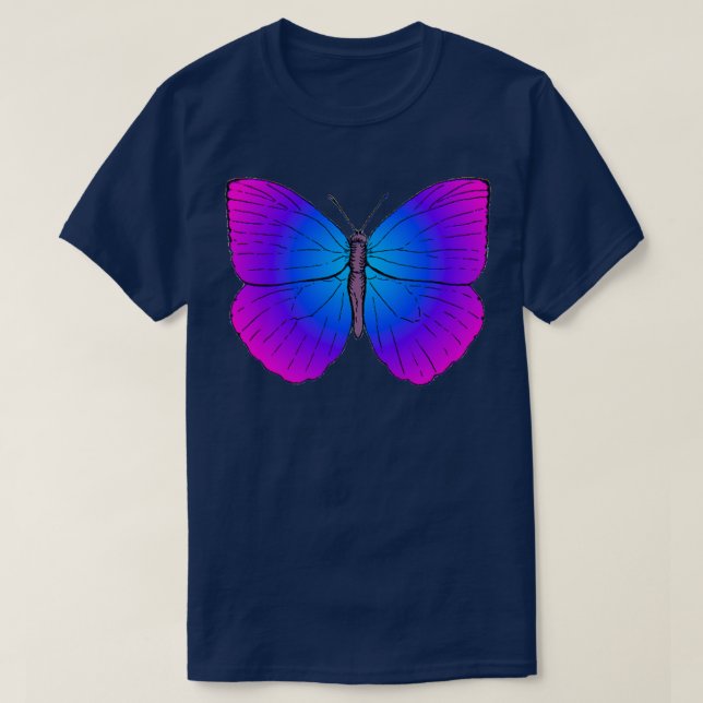 Camiseta Pegatinas de mariposa pegatinas graciosos regalo g (Diseño del anverso)