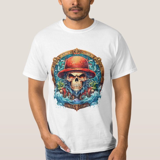 Camiseta Pegatinas de One Piece - Decretos de anime diverti (Anverso)