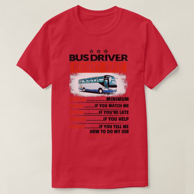 Camiseta Pegatinas de tarifas horarias para conductores de  (Diseño del anverso)