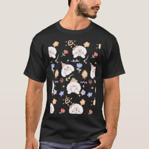 Camiseta Pegatinas del patrón gráfico del perro de núcleo d
