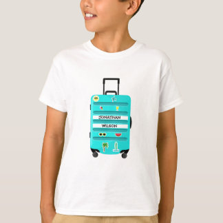 Camiseta Pegatinas Divertidas Viaje Equipaje de Niño